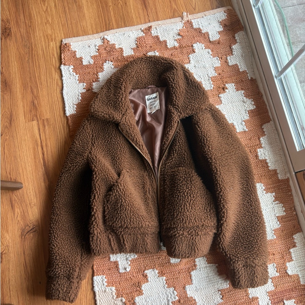 Garage Brown Sherpa Jacket